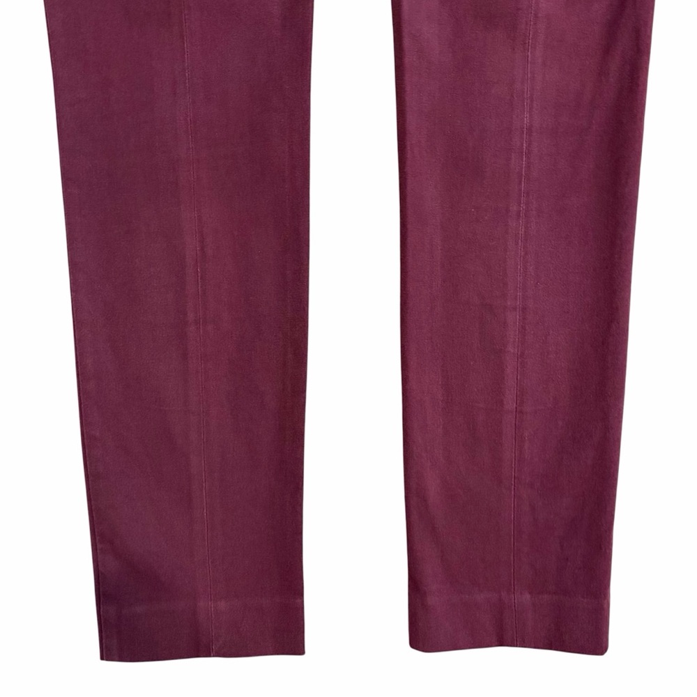 LOFT Julie Skinny Fit Ankle Pants in Plum - Picture 9 of 16
